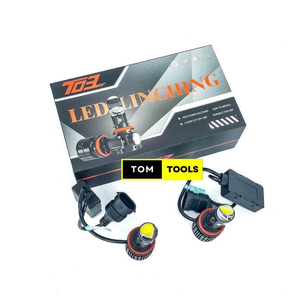 H11 High Power Mini Projector LED Bulbs, 16000 lumens, 90W, 6000K