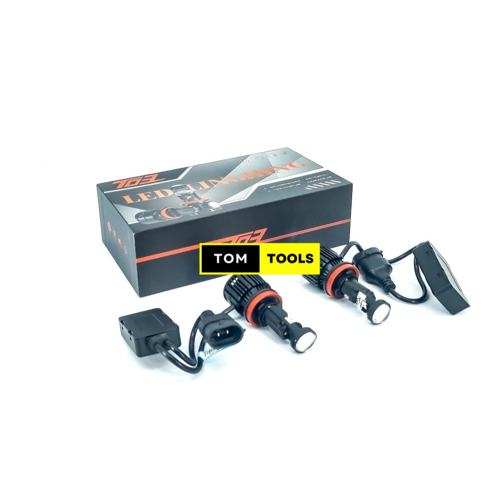 H11 High Power Mini Projector LED Bulbs, 16000 lumens, 90W, 6000K