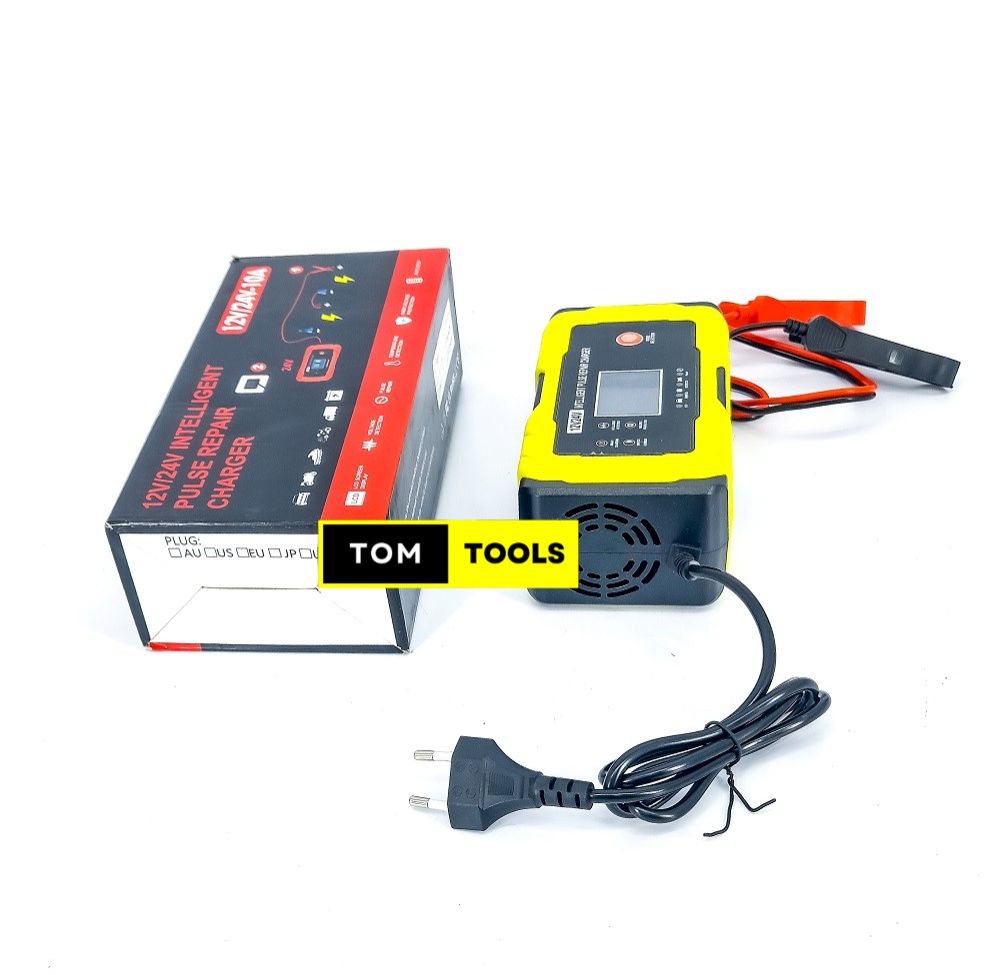 12V 24V Automatic Intelligent Battery Pulse Repair Trickle Charger