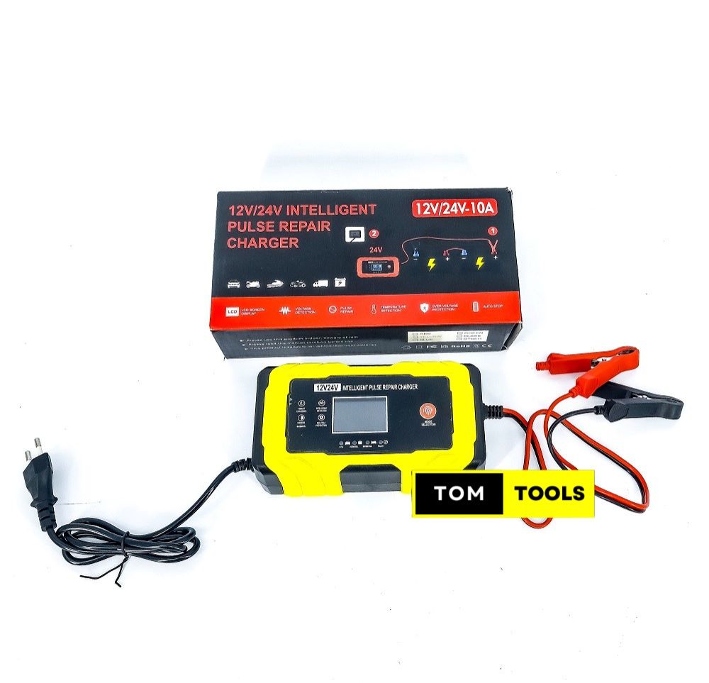 12V 24V Automatic Intelligent Battery Pulse Repair Trickle Charger