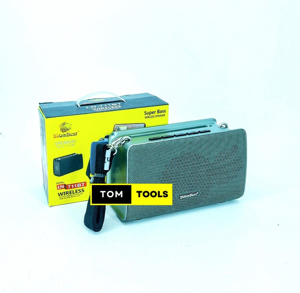 GREEN BoomBest LN711BT Super Bass Bluetooth Speaker Radio