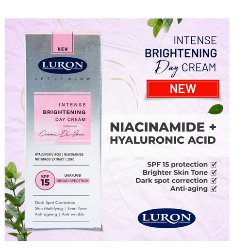 Luron INTENSE BRIGHTENING DAY CREAM Spf 15 Dark Spot Correction Skin Mattifying Even Tone Anti-Ageing Anti-Wrinkle