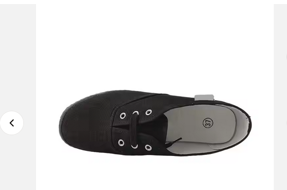 Full black color canvas shoes flat rubber sole casual shoes for male and female