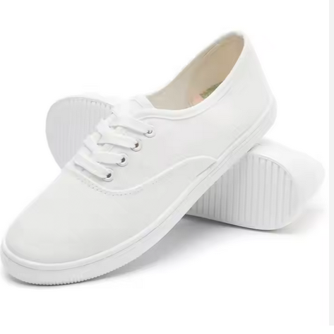 fashion Women Classy laced up rubber shoes wide variety for ladies casual outdoor, indoor ladies shoes White