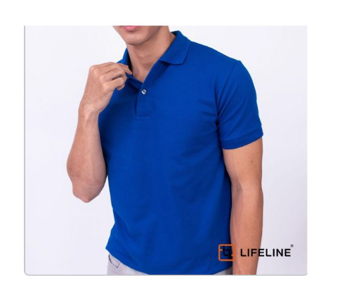 Fashion 100% Heavy Duty Cotton Men Polo Tshirt- Royal Blue