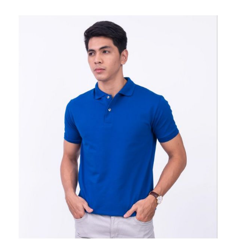 Fashion 100% Heavy Duty Cotton Men Polo Tshirt- Royal Blue