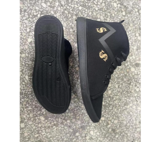 Cute Trendy Pretty No Fade material ladies Women Boot Rubber Shoes- Black