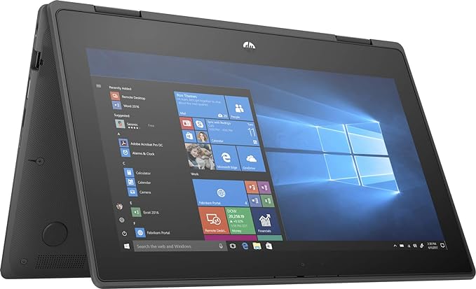 HP ProBook x360 11 G5 EE, 9th generation 8GB RAM 256GB, Intel Pentium Silver Quad core 11.6 inch touchscreen 2 in 1 Refurbished Laptop with a Free Bag