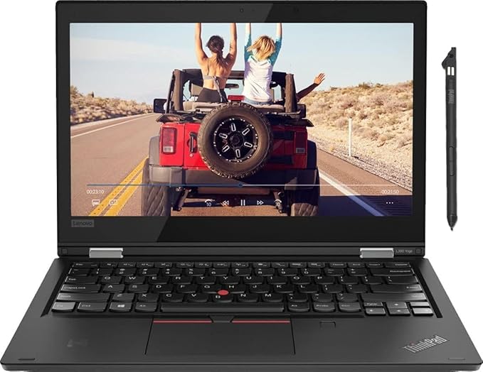 Lenovo ThinkPad L380 Yoga x360 Core I5 8th generation Quad core, 8GB RAM 256GB SSD 13.3 Inches FHD Touchscreen with a stylus Pen 2 in 1 Refurbished Laptop