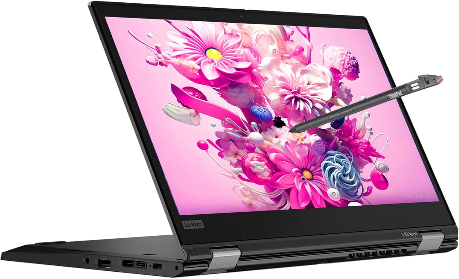 Lenovo ThinkPad L380 Yoga x360 Core I5 8th generation Quad core, 8GB RAM 256GB SSD 13.3 Inches FHD Touchscreen with a stylus Pen 2 in 1 Refurbished Laptop