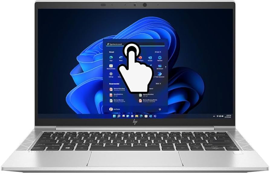HP EliteBook 830 G7 Core i5 10th Generation 16GB RAM 512GB SSD 13.3 Inches Touchscreen, Windows 11 Pro, Quad Core, HDMI, Refurbished Laptop +Free Bag