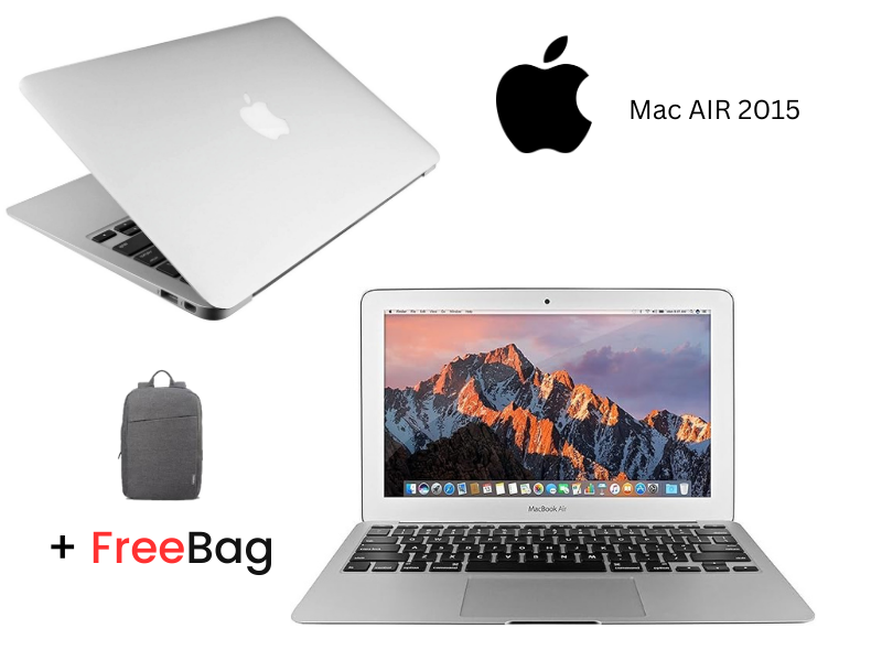 Apple MacBook Air 2015 Core i5 256GB SSD 4GB RAM, Mac Os 13.3 Inches Refurbished laptop + Bag