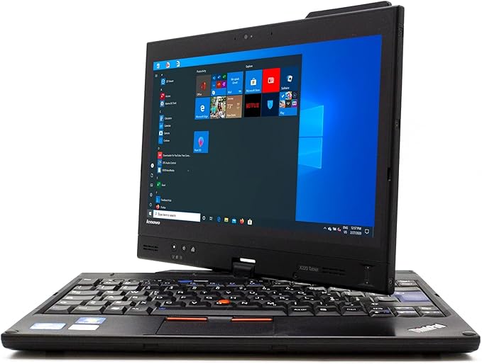 lenovo ThinkPad X220 Tablet, Core i5 4GB RAM 320GB HDD, 12.5 Inches Dsplay Touchscreen, 2.5GHz speed, windows 10 pro with a stylus pen 2 in 1 Refurbished laptop