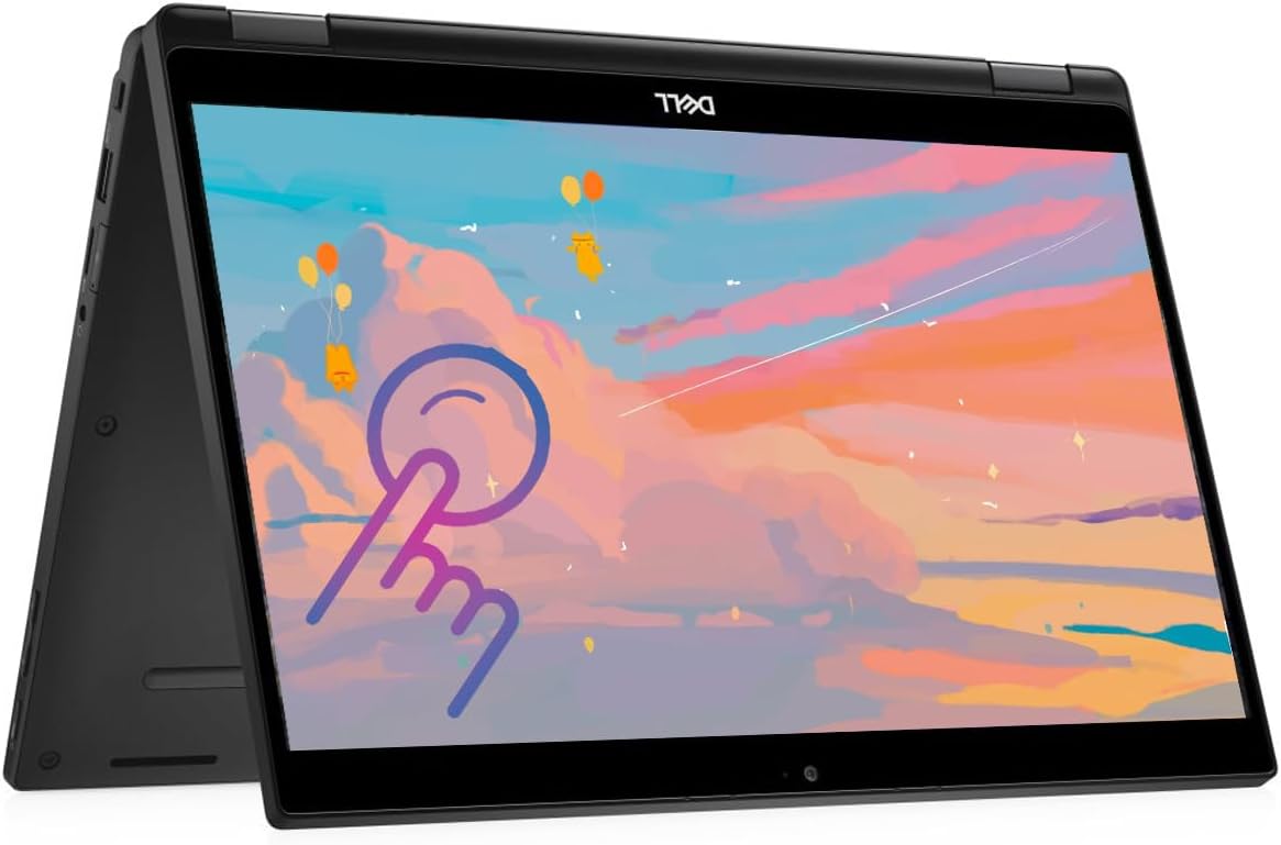 Refurbished Dell Latitude 7390 2 in 1 Core i5 8th generation 16GB RAM 256GB SSD 13.3 Inches Touchscreen windows 11 pro, HDMI, Camera, WIFI Laptop PC +Bag