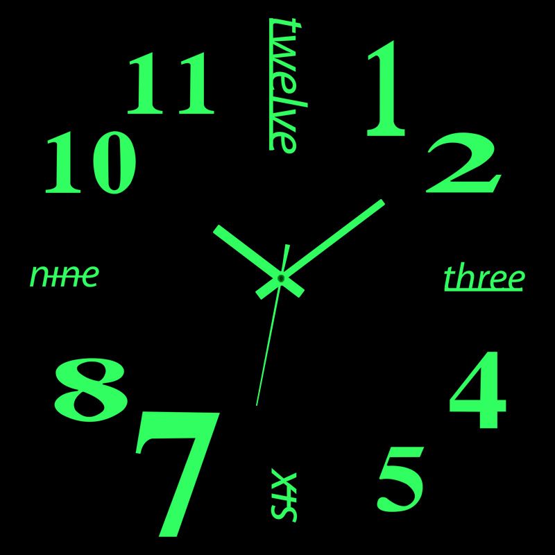 New 3D Wall clock Mirror Wall Acrylic stickers Fashion Living Room Quartz Watch DIY Home Decor Wall clock Creative New Wall clock Mute Creative Fashion Clock Art Geometric Abstract 3D mirror wall cloc