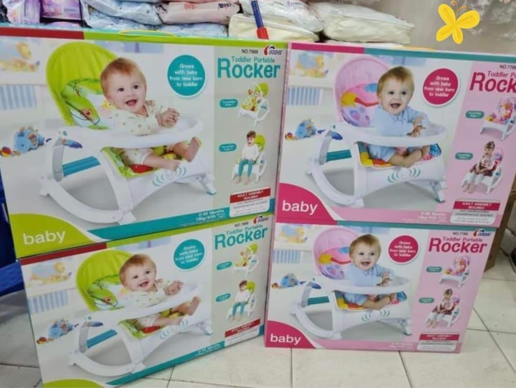 CLEARANCE OFFER 3 IN 1 Baby Rocker + Dining Table,Music & Vibration