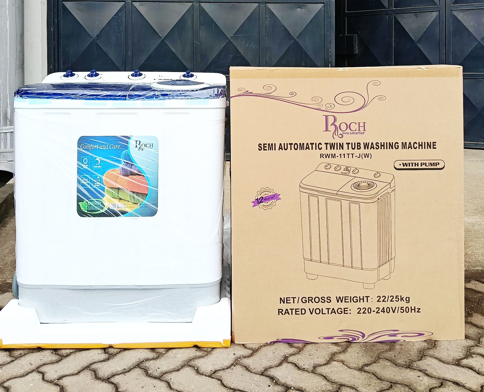 CLEARANCE OFFER ROCH washing machine 11 kg twin tub semi automatic
