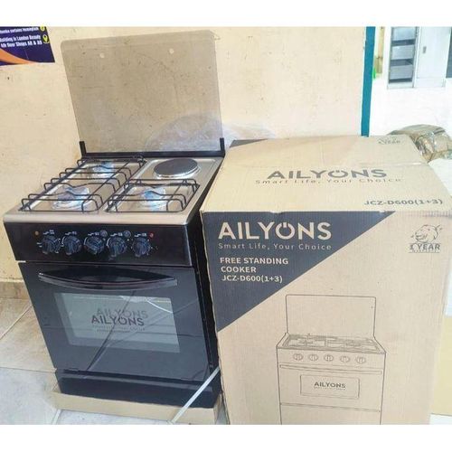 CLEARANCE OFFER AILYONS 60*60 COOKER STANDING GAS 3+1 HOTPLATE ELECTRIC OVEN