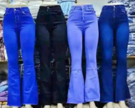 BEST AND High quality HIPSTERS JEANS  denim, classic and high quality  Women's Wide Leg Casual Pants with Eight Pockets, High Waisted Cargo Pants, Combat Military Trousers