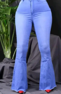 BEST AND High quality HIPSTERS JEANS  denim, classic and high quality  Women's Wide Leg Casual Pants with Eight Pockets, High Waisted Cargo Pants, Combat Military Trousers