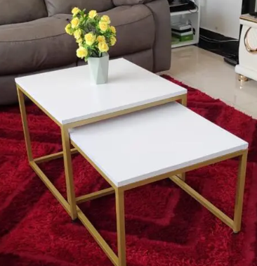 [OFFER OFFER]Bree Coffee Table Square Nesting Table Furniture High Quality Durable Classic Sitting Room Coffee Tables