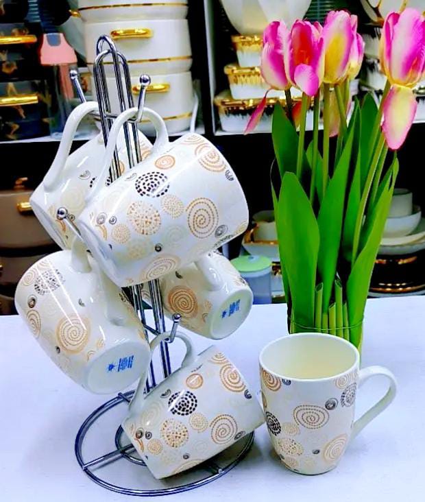 Ceramic Classy Mugs/Cups For Tea/Coffee (6pcs).High Quality Ceramic mug
Perfect for coffee, tea, hot chocolate, milk etc
Skillfully designed to ensure a pleasant warm hold
Perfect for gifting