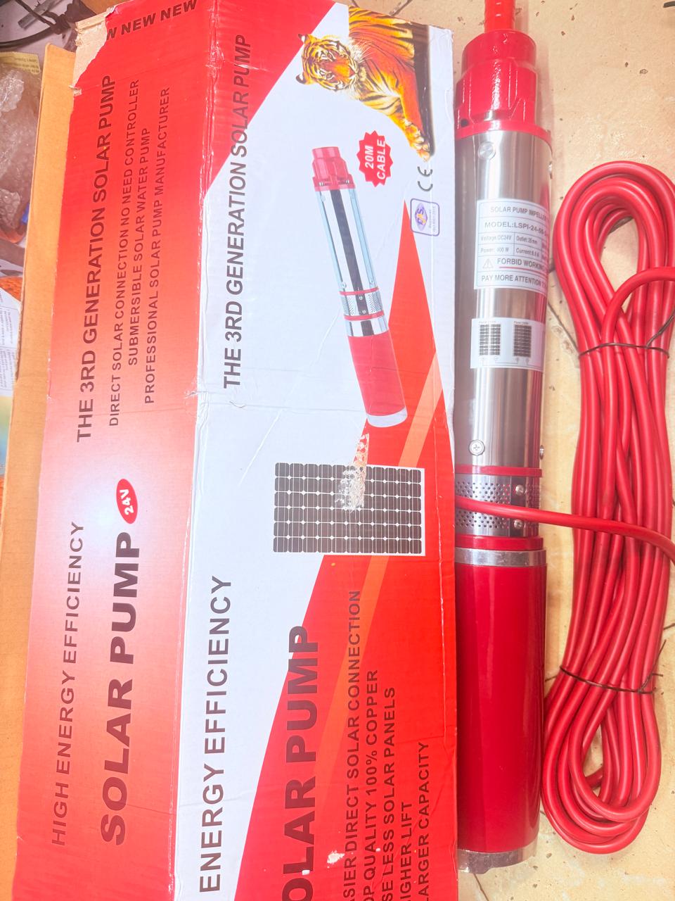 ON MASSIVE OFFER ( Best for up to 150 feet well/borehole). 🎀48V 400W HIGH LIFT SUBMERSIBLE DIRECT CONNECTION SOLAR PUMP☀️Solar-Powered direct water pump Kit is conveniently powered by energy from sun