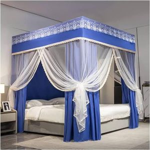 RELIABLE QUALITY🎇6*6 , 4 -Stand Canopy Mosquito Net Decorative Bed Curtain with Stainless Steel Bracket🎀Elegant and whimsical, perfect for any bedroom or guest room.
Stainless Steel Bracket: Ensures