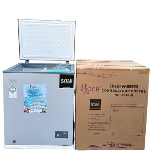 AVAILLABLE ON OFFER🤩Roch Chest Freezer 145L Silver RCF-200K-B📍convenience and efficiency in mind, this freezer is perfect for homes, businesses, and anyone needing reliable freezing capacity. One of