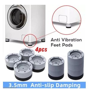 4Pcs Washing Machine Antivibration Anti Vibration Pads Shock And Noise Cancellation Pads.Washing machine foot pad is made of high quality resin fiber plastic and TPU glue. It has good bearing capacity
