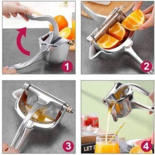 Stainless steel Hand Press Fruit Juicer Manual Squeeze Juice Extractor Maker For Orange Lime Grapefruit Presser