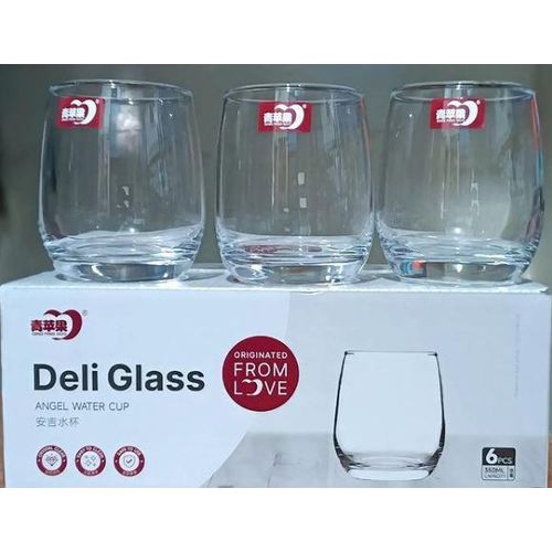** PRICE DROPPED **Deli Drinking Hiball Glass Tumblers Set of 6.Set Of 6 Pcs light weight Glasses, transparent Glass, Use For Home,dinner, bar etc.