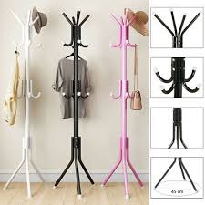 🤪😋EMBRACE THE LATEST TREND ✅️ Floor Standing Coat Rack Handbag/Clothes/Hat Rack Organizer.Thickened round tube, rust-proof and durable.
A-frame bottom, stands stable.
Rounded and smooth hooks.
For h