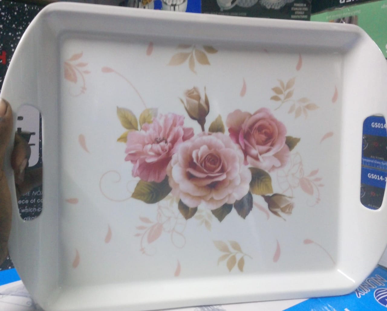 UNIQUE AND DURABLE 😋🎯Heavy kitchen Melamine Serving Tray 46x32cm