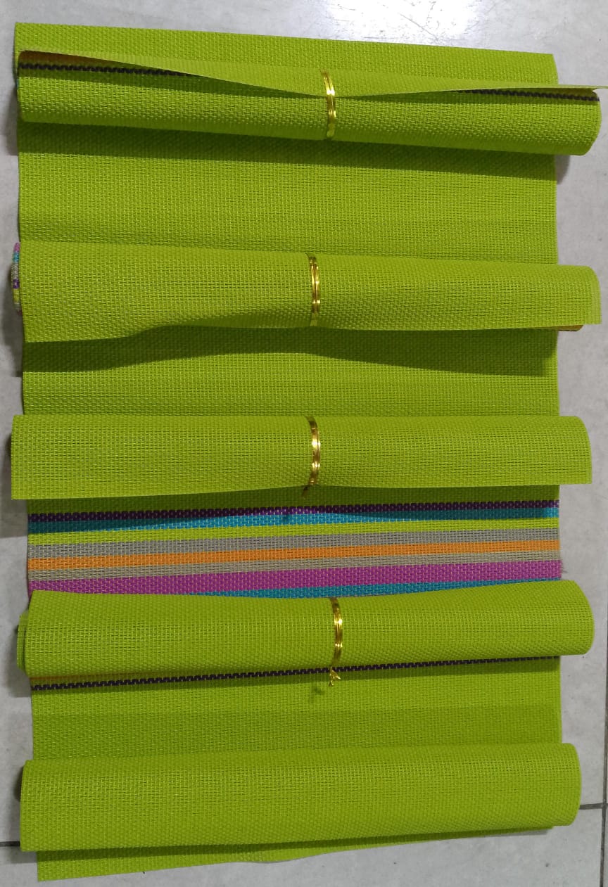 Fashion 6 Pcs Table Mat PVC Western Kitchen Dining Room Table Mat.6 pcs Table Mat PVC Western Kitchen Dining Room Table Mat 
Kitchen & Table Linens Type：Place Mats
Kitchen & Table Linens Material：PVC