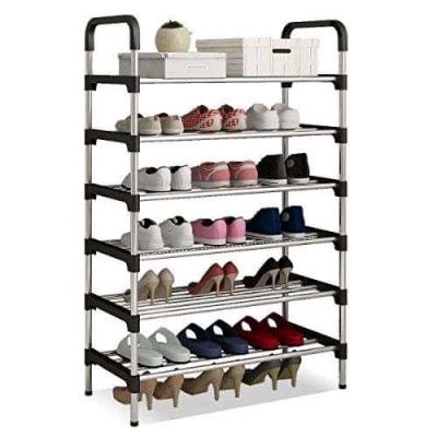 New arrivals 🎊🎊🎉🥳🎊6 Layer Stainless Steel Executive Shoe Rack Organizer.
Durable.
Store more shoes
Made of stainless steel tube
Easy to assemble