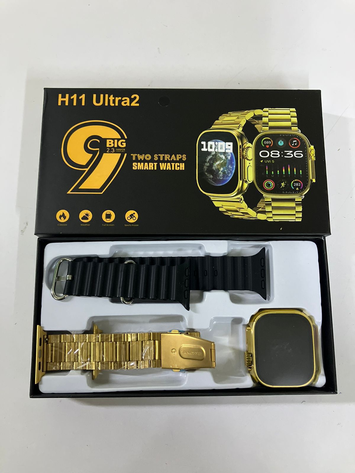 BEST DEALS 🎯🎯🎯H11 Ultra 2 Smart Watch✅️.*REAL PHOTO✅️
✅️Heart Rate Monitor,✅️
✅️Blood Oxygen Monitor,✔️
✅️Sleep Monitor,✔️
Blood Pressure Monitor,✔️
🧚‍♀️Blood Sugar Monitor🎯
Be in