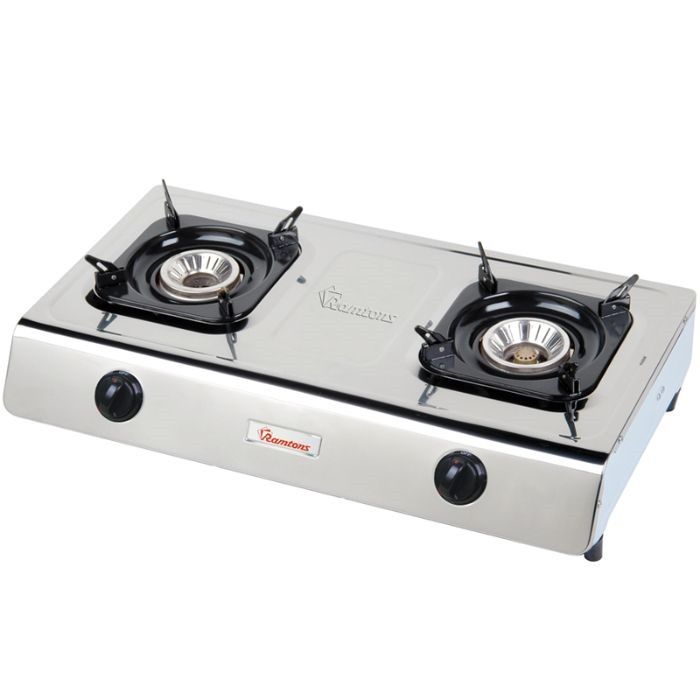 RAMTONS RG/518 GAS COOKER 2 BURNER TEFLON.Equipped with efficient Whirlwind burners, this cooker ensures even distribution of heat across the base of your cookware, leading to more consistent cooking