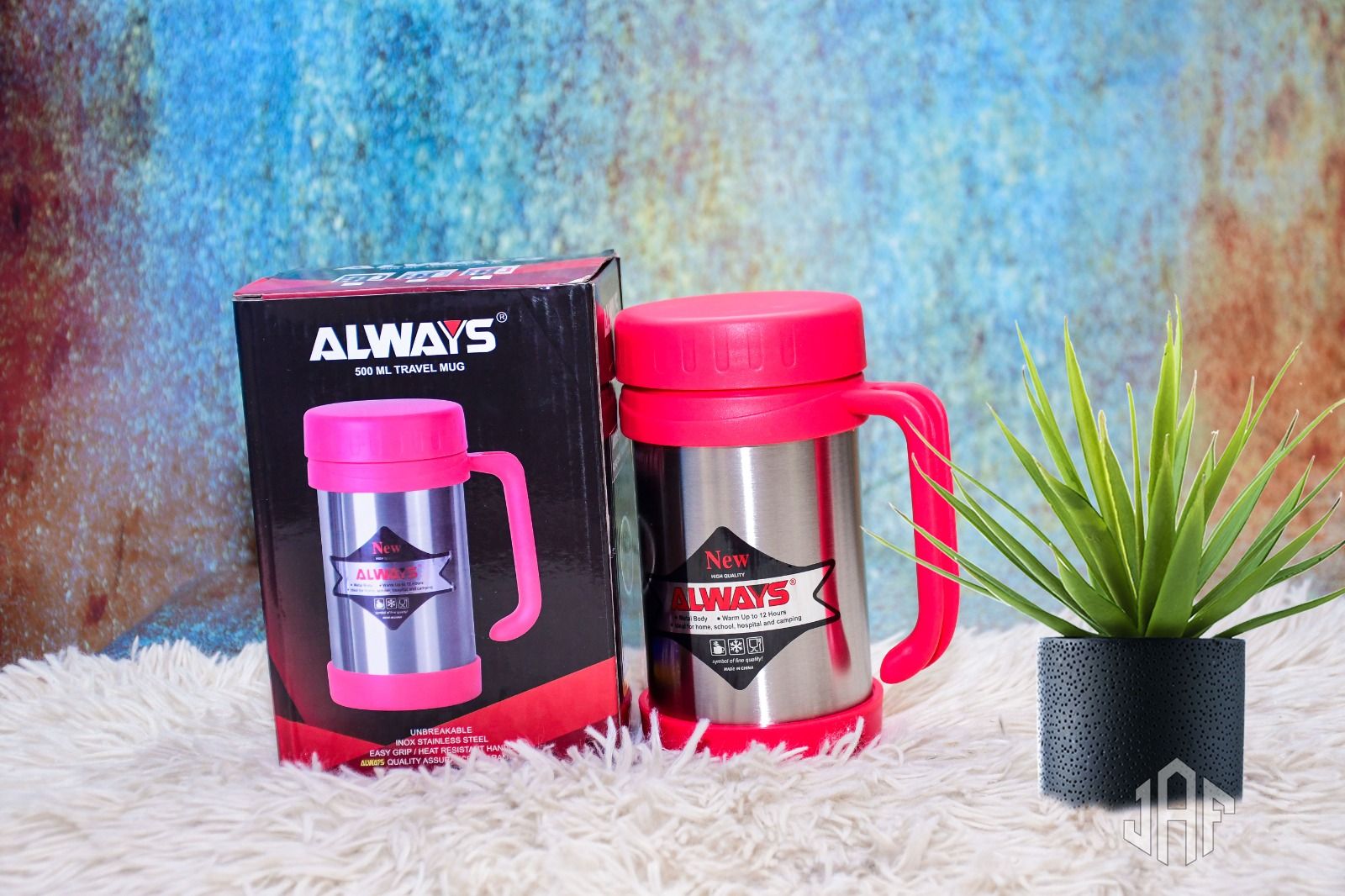 🦋500ML ALWAYS  Thermos Mug  Vacuum Flasks🎇double layer vacuum insulation, made of stainless steel material, durable and safe. Rust-resistant, does not absorb odors or bacteria, maintains the taste o