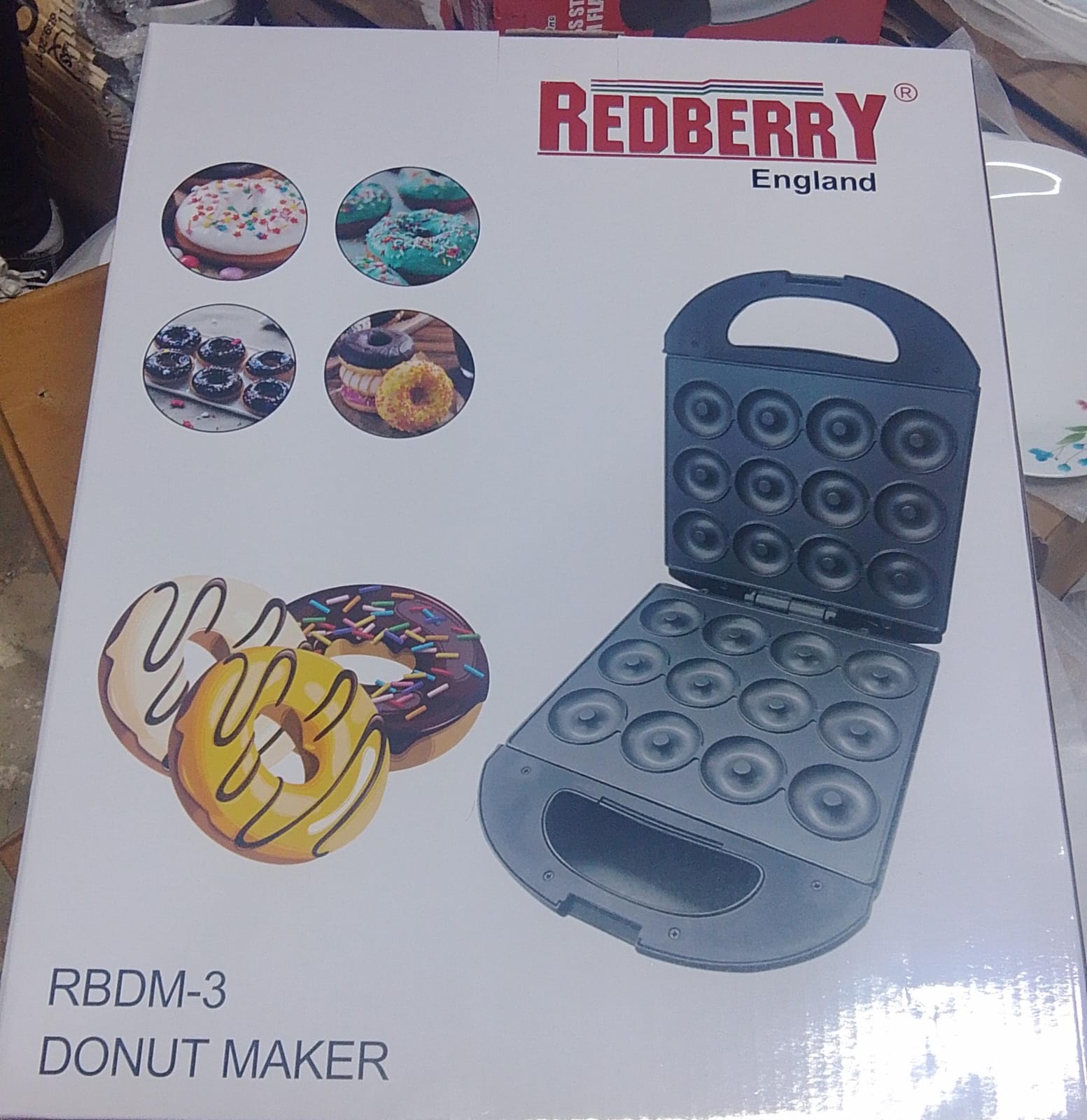 🎀redberry Quality Electric Non-Sticky Doughnut/Donut Maker machine🦋NON-STICK PLATES -Non-stick coating plates are very easy to clean. They also will not break the surface of food and keep perfect lo