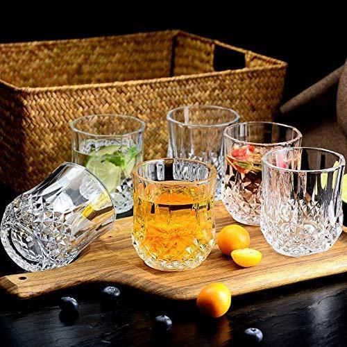 😶‍🌫️Nice One Set of 6pcs 200ML High Quality Glass Whiskey Glass Glassware Cup🤮high-quality silicate glass that is durable and long-lasting. The glasses feature an elegant and timeless design that i