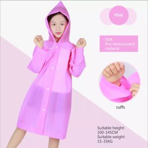 Fashion Raincoat For Kids -Waterproof Reusable Poncho For Boys And Girls.【These are Reusable Ponchos, not Disposable】 - Made from high quality EVA material, durable, environmentally and comfortable; N
