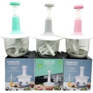 Manual Food Processor, Vegetable Slicer And Dicer, Vegetable food chopper,Handy Manual Chopper,Non-Electric Food Processor & blender with Stainless Steel Blades, Salad Spinner, Manual Food Processor,