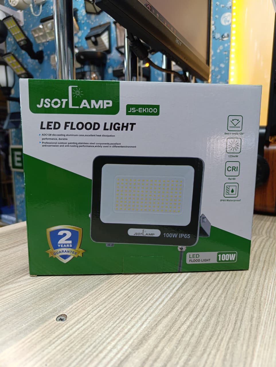 💥💥 100 WATTS AC LED Floodlight with toughened glass for strength and impact resistance. IP65 waterproof, energy-saving design, and long-life up to 50,000 hours.