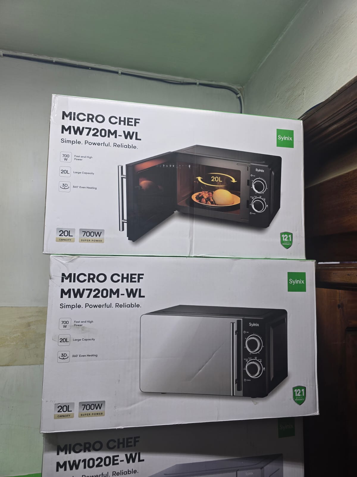 [DON'T MISS!! 💪] Syinix 20 LITRES Digital Microwave– Quick Cooking, Easy Controls,Digital Control Panel,Grill Function,Defrost Function700W Microwave Power!!