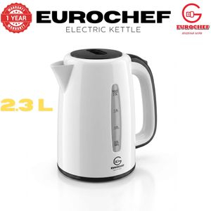 💥💥 Eurochef EC- K06 Plastic Cordless Electric Kettle With 2.3 L itres,360-Degree Cordless Power Base, Indicator Lamp,Automatic Switch Off