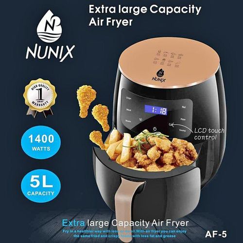Nunix AIR FRIER 5L Healthier Oil Free Fryer And Fries/ Chips Maker