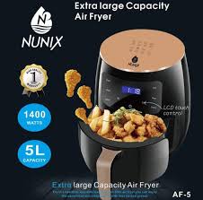 Nunix AIR FRIER 5L Healthier Oil Free Fryer And Fries/ Chips Maker