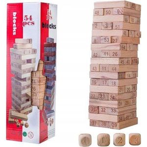 J🪄🧚‍♀️JENGA WOODEN STACKING BOARD GAMES TUMBLE TOWER BUILDING BLOCKS.Easy to use It provides endless hours of fun and entertainment It is good to improve imagination and creativity Perfect for devel