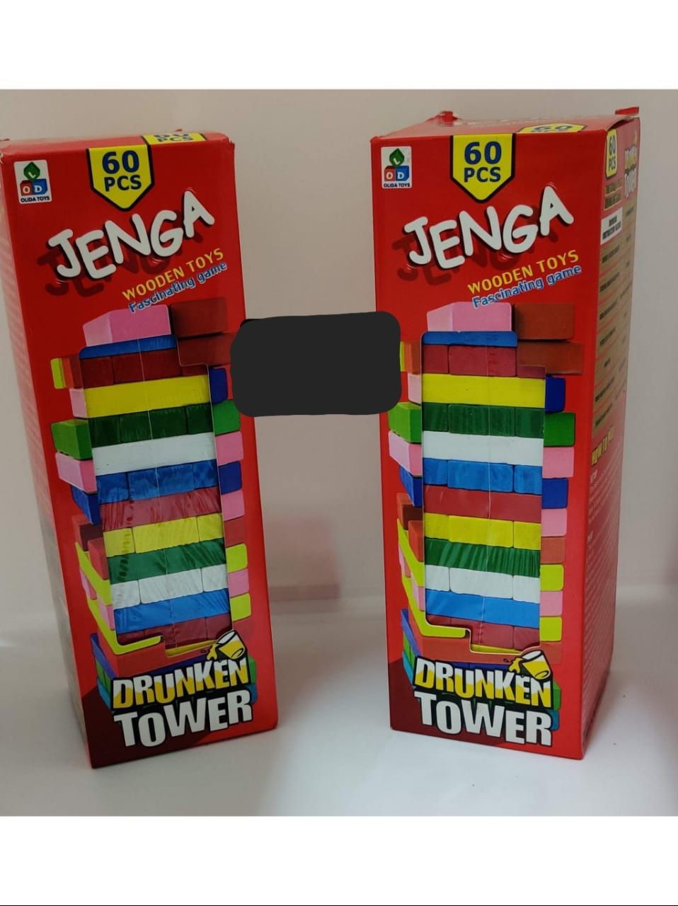 🪄🥳54pcs Jenga Blocks Coloured Wooden Blocks Toys Family Fun Game- Large.The classic wood block game
A game for the whole family
Block balancing game 
The rules are simple.
Game for 1 or more players